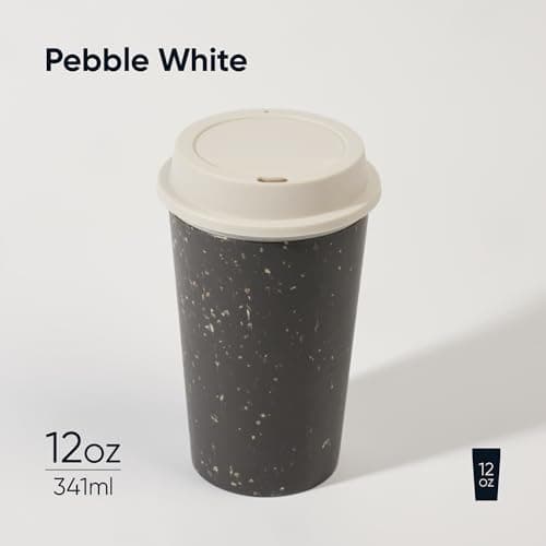 Circular & Co Reusable Now Coffee Cup - 12oz/340ml - Insulated, Sustainable & Recyclable - Coffee Travel Mug - Snap Fit Lid - Medium Drink - BPA Free - Dishwasher Safe — view 6