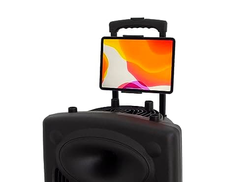 DYNASONIC - DYNAPRO 12 Plus (3rd Generation Tripod Pack) Professional Portable Bluetooth Speaker, Powerful 700W Bluetooth Speaker, 2 Karaoke Microphones, Tablet and Tripod Support — view 4