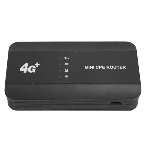 Walfront Portable WiFi Router 4G Mobile Hotspot, Plastic Travel Router with