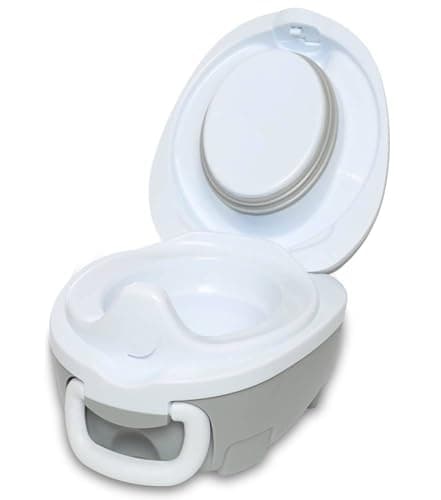 My Carry Potty - Travel Potty, Award-Winning Portable Toddler Toilet Seat for Kids to Take Everywhere (Grey Pastel) — view 3