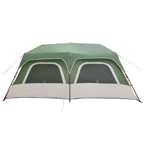 LoogCape Instant Tent Green 10 People 185T Polyester PU Coated 438 x 310 x 200 cm Includes Linen Pegs Carry Bag for Camping Garden Festival — view 6