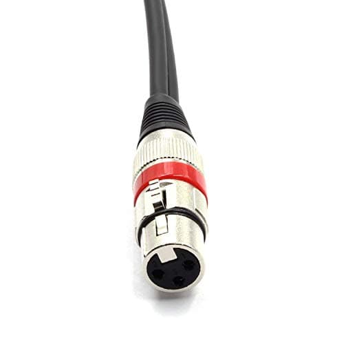 SiYear XLR Female to 2 x Phono RCA Plug Adapter Y Splitter Patch Cable, XLR Female 3 Pin to Dual RCA Male Plug Stereo Audio Cable Connector(1.5M) — view 4