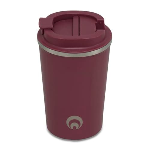 Restore Coffee Cup, Insulated Coffee Cup with Leakproof Lid, Relax Stainless Steel Travel Mug, Insulated Double Wall Cup for Hot/Cold Drinks (1, Winter Berry) — view 4