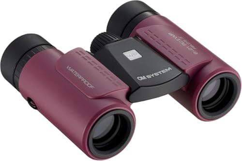 OM SYSTEM 8x21 RC II WP Binoculars - Magenta Waterproof Compact Optics