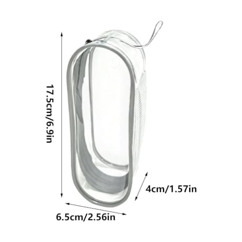 Jvjggag Swim Goggle Case Zipper Clear Portable Protective Breathable Bag — view 5