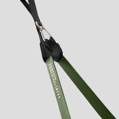 Phoenix Fitness Pull Up Bands Set - 5 Level Resistance Bands for Men and Women - Stackable Exercise Bands with Hand Grips, Door Anchor & Carry Case - Workout Bands for Home & Gym (Khakhi) — view 4