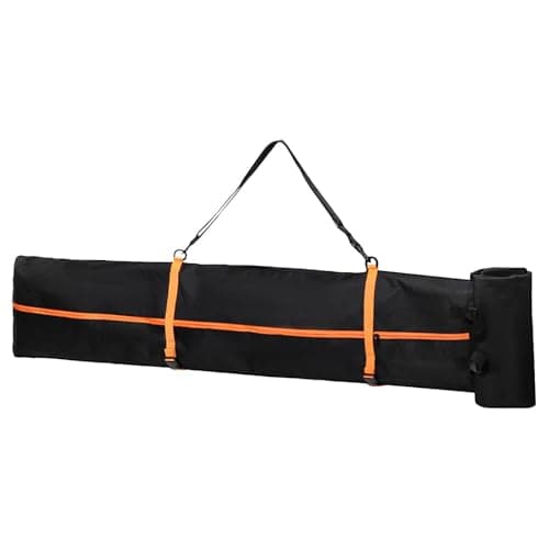 Rolling Ski Bag and Ski Boot Bag Combo, Fully Padded Snowboard Bag with Straps and Handles, Wheeled Ski Bag for Snowboards Skis Boots Jackets, Holds 2 Pairs of Skis