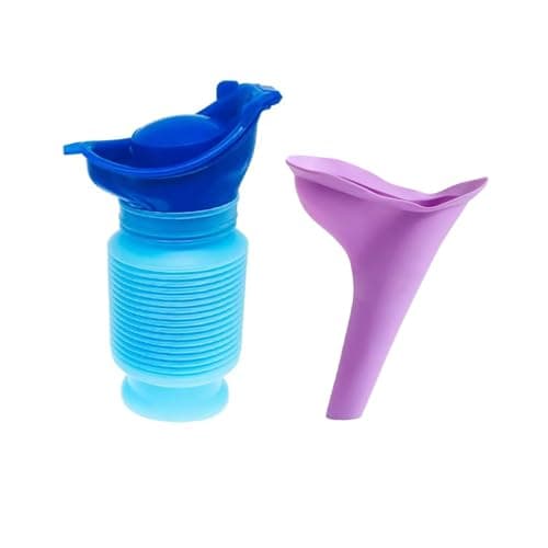 Ginddy Shrinkable Urinal,Portable Urinals for Men,750ml Leak-Proof Shrinkable Urinal Bottle,Reusable Emergency Car Toilet for Travel,Camping & Traffic Jams,Mobile Pee Bottle for Adults