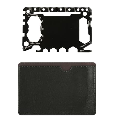Rumyve 46 in 1 Multi-Tool Card, Stainless Steel Portable Gadget, Outdoor Camping Multi-Tool Accessory, Good for Gifts