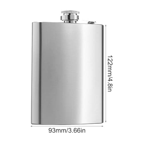 2 Pack 8oz Hip Flask with 2 Funnel, Stainless Steel Hip Flasks for Men Women, Portable Pocket Hip-Flask Alcohol for Climbing Camping Hiking Party Barbecue Bar Party — view 2