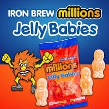 Millions Iron Brew Jelly Babies 2 x 150g Bags and TinTastic Refillable Silver on-the-Go Travel Tin — view 3