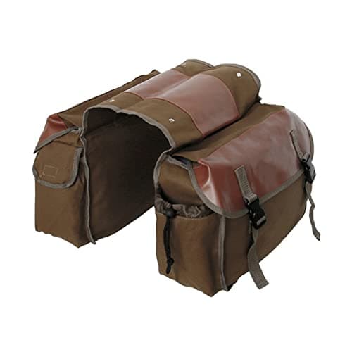 Dabey Motorcycle Saddle Bag,Motorbike Large Capacity Saddle Bag Motorcycle Riding Travel Canvas Waterproof Panniers Box Side Tools Bag Pouch for Motorbike, Khaki