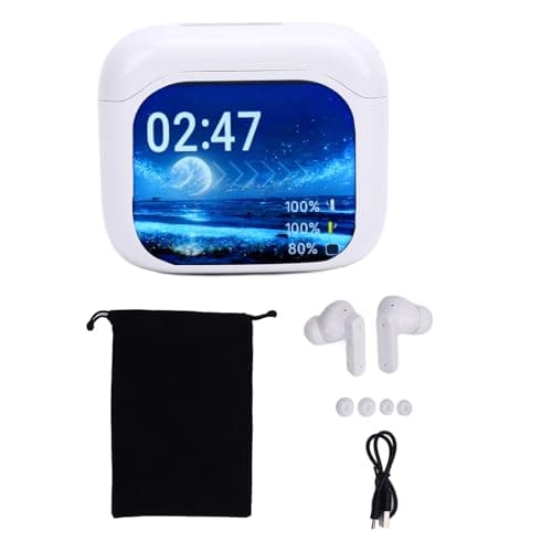 Generic Language Translator Device Versatile Real Time Translation Earbuds for Global Communication, 144 Languages Bluetooth 5.4 Earphone for Digital Nomads (White) — view 5