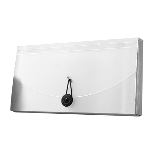 Accordion File Folder 13 Pockets Expanding File for Professional (Clear) — view 3