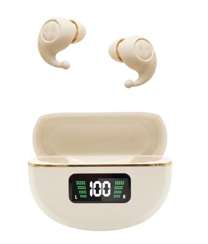 eleror Small Earbuds for Small Ears, Invisible Mini Bluetooth Earbuds, Tiny Low Profile Wireless Earphones with ENC Mic, Skin Tone, Comfortable Fit for Sleep Travel Work