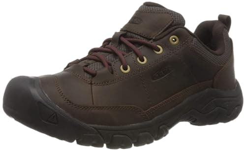 KEEN Men's Targhee 3 Oxford Casual Hiking Shoes, Dark Earth/Mulch, 9.5