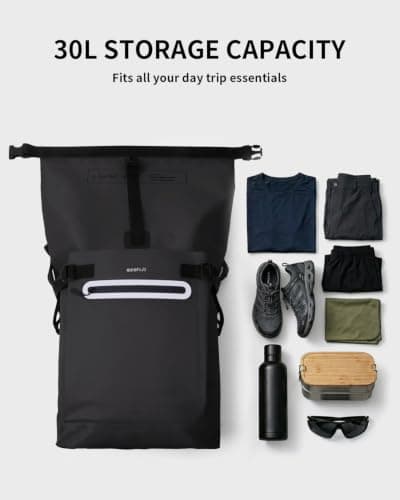 ECOHUB 30L Ultra-Light TPU Dry Bag Waterproof Backpack for Kayaking — view 6