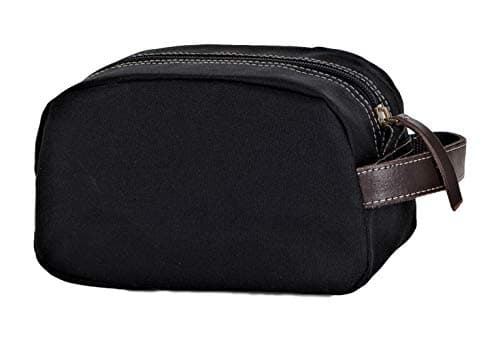Timberland Men's Toiletry Bag Canvas Travel Kit Organizer, Black, One Size, Toiletry Bag Canvas Travel Kit Organizer — view 4