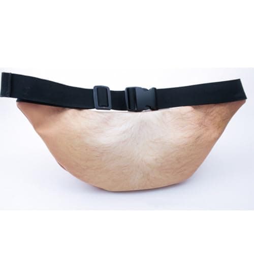 Unisex Water Resistant Waist Pack with Real 3D Printing, Beige — view 5
