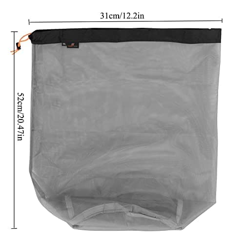 Lightweight Mesh Drawstring Bags - Large Outdoor Compression Storage Sacks for Sleeping Bag, Luggage, Clothes - Ideal for Camping & Hiking — view 4