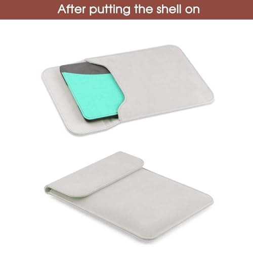 Sleeve Case for 6.8" E-Reader Compatible Paperwhite 11th 2024-2021/Paperwhite Signature Edition 2024-2021 Sleeve Bag Pouch Cover for 6-6.8'' Kobo/Tolino/Pocketbook 6-inch ebook Reader(Silver) — view 5
