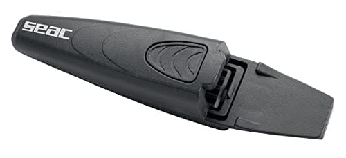 SEAC Unisex 0550017520000a Hammer Diving Knife for Apnea and Scuba Diving Dagger with Straps, Black, One Size UK — view 2