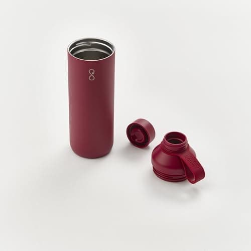 Ocean Bottle Peak Water Bottle 710ml | Slim Stainless Steel Design | Leak Proof, Dishwasher Safe and BPA Free | Suitable for Hot, Cold and Carbonated Drinks | Eco Friendly Bottle (Maroon Dusk) — view 4