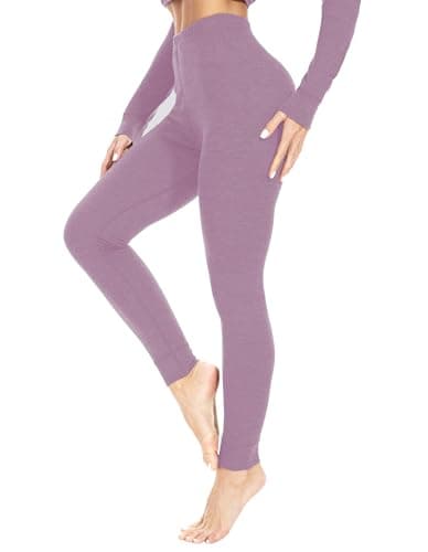 Women's 100% Merino Wool Base Layer Bottom Lightweight Violet M