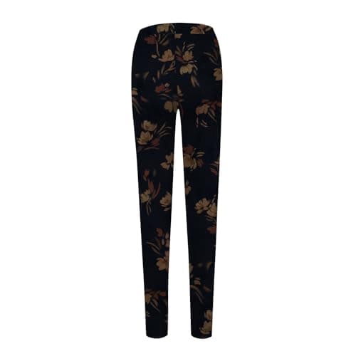 Leggings for Women UK Tummy Control Autumn and Winter High Waisted Trousers Artistic Printed Ladies Soft Stretchy Yoga Pants for Workout Fitness 2025 (Yellow, S) — view 3