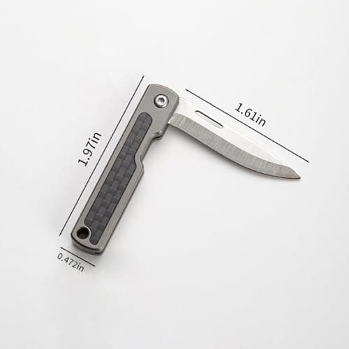 NHDT MN01 Small Titanium Portable Pocket Knife,Package Opener,Box Cutter, EDC 2 Inchs hang on a keychain, ultralight Only11g(0.39oz) — view 5