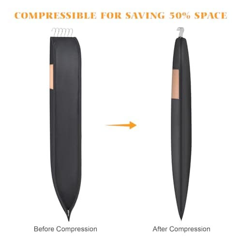 Syeeiex Space Saving Garment Bags with Self Comression Zipper, 2 Pack — view 5