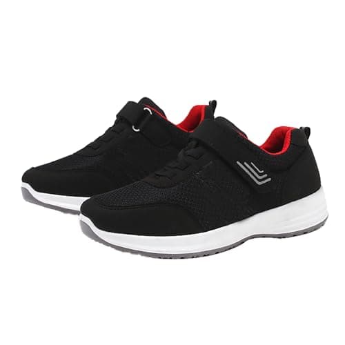 Sports & Outdoor Shoes Hiking Trainers Walking Shoes Fall 2024 New Running Travel Soft Bottom Men Women with The Same Sports Orthopedic Tennis Trainers Non Ladies Wedge Shoe Black 6.5