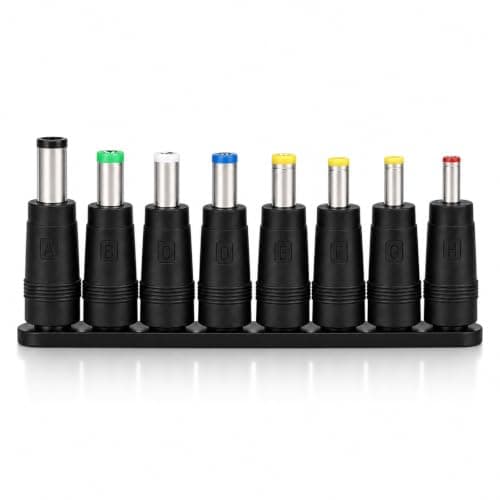 8 Pack Universal DC Barrel Jack Adapter and Laptop Charger Tip Set