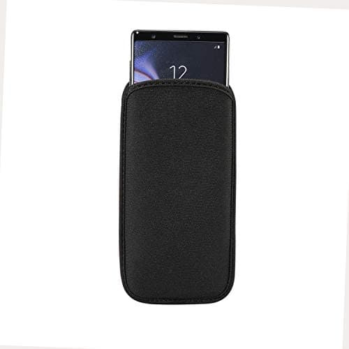 for Samsung S26/S25/S24/S23 Ultra,Note20 5G,Note20 Ultra,S20 Ultra,Note10+,s20+,A53 5G Phone Bag, Universal Neoprene Shockproof Pouch Sleeve Case for iPhone 17 16 15 14 13 12 Pro Max Black