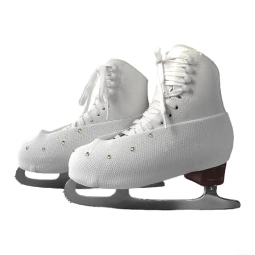 QuivyLivy Figure Skating Boot Covers Anti-Scratch Ice Skate Shoe Protectors, Stretchy Nylon Spandex Guards For Youth Adult Training Travel, Machine Washable Dust Cover(B) — view 4