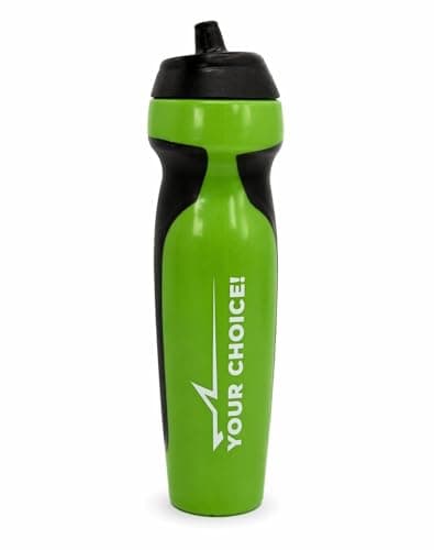 Reusable Sports Water Bottle Green Black Leakproof Student Drink Bottle