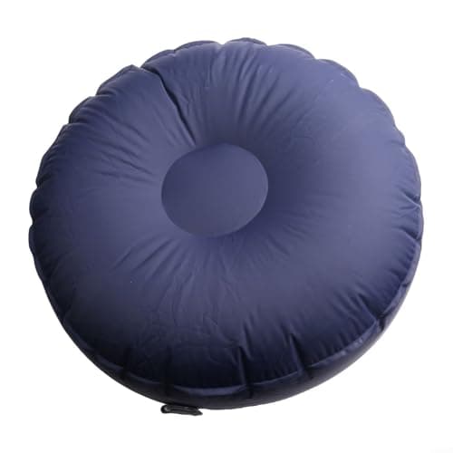 Yuanpgky Inflatable Yoga Cushion and Footrest for Travel, Fitness and Pilates, 42x42x15cm Foldable Balance Pad with 40D Nylon Waterproof Material(Dark blue) — view 3