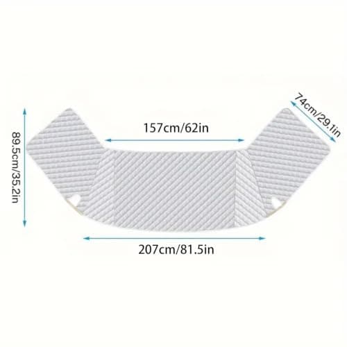 Windshield Cover Aluminum Universal Reflective Foldable Protection — view 4