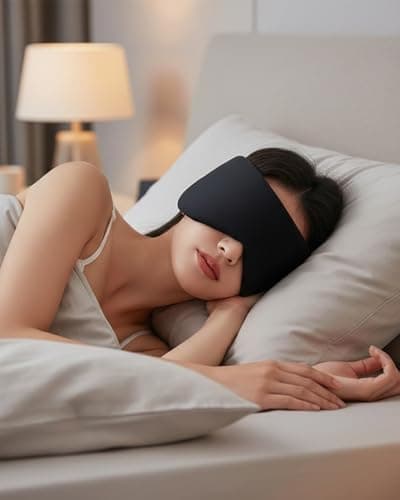 100% Blackout Eye Mask for Sleeping - Sleep Mask with Warm and Cool Dual Sensing - Ultra Soft Sleep Masks - Gifts for Women and Men — view 6
