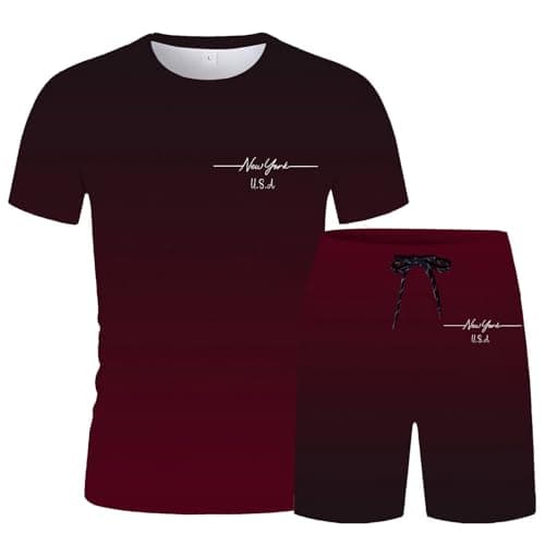 Générique Men's 2 Piece Set Safari Outfit Multi-Pocket Shirt and Shorts Resistant Breathable Cotton Fashion Practical for Travel Nature Photography A30, Vin1, S — view 2