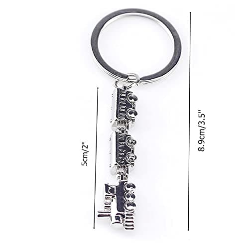 ARFUKA Keyring Cool Mini Train Model Alloy Keychain Metal Key Chain Keyring, Christmas/Birthday Gift for Men and Women — view 5