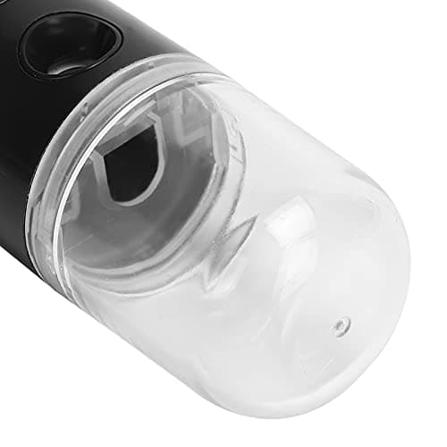 Wangcmcol Facial Mist Spray, Fine Water Mist for Skin Hydration, Portable Travel Size, USB Rechargeable Moisturizer (Black) — view 4