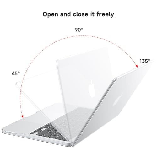 eleger Case Compatible with MacBook Neo 13 inch A3404 A18 Pro Chip, Released in 2026, Hard Plastic Shell Cover for Mac Book Neo 13", Crystal Clear — view 4