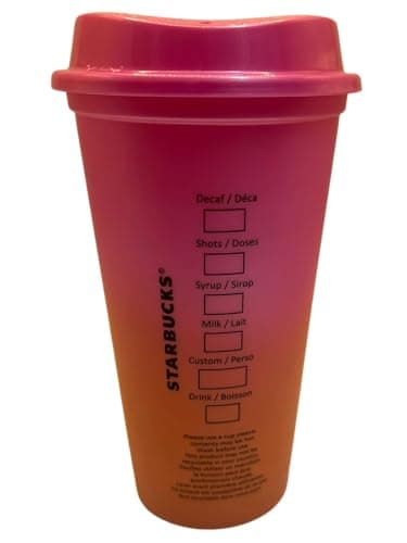 STARBUCKS Hot Tropic Haze Reusable Plastic Travel Eco Cup/Mug/Tumbler Summer 2026 Grande Medium, 16oz 473ml — view 3