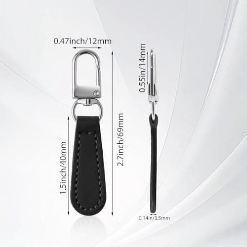Deoward Zipper Pull Replacement PU Leather Handle Zipper Repair Tab (8 PCS) — view 3
