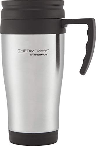 Stainless Steel Travel Mug with Slide Lock Lid 400ml