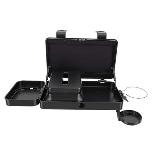 Car Backseat Storage Organizer with Expansion Tray, Cup Holder, and Tissue Box for Road Trips, 5-Piece Set, Made of ABS — view 5