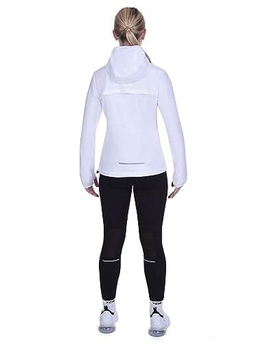TCA Women's Running Softshell Jacket. Reflective Breathable Packable Jacket with Zip Pockets - White, M — view 6