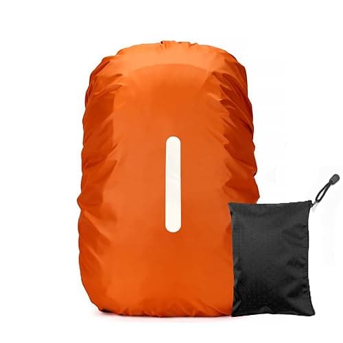 LICQIC Waterproof Rain Cover for Backpack, S (30-40L), Orange