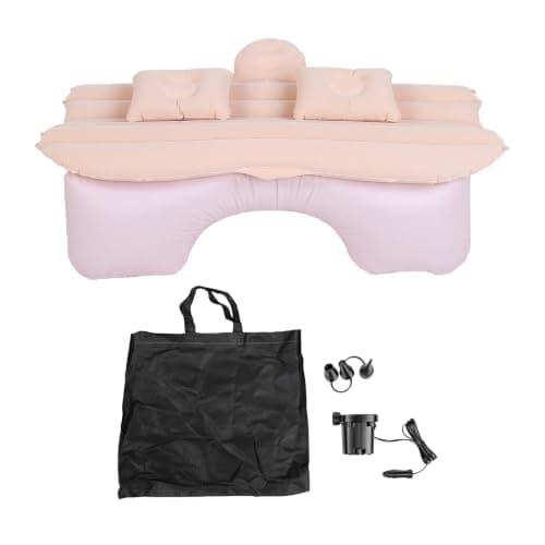 XUMIUZIY Car Air Mattress Inflatable Bed Back Seat Camping Pad (Beige) — view 6